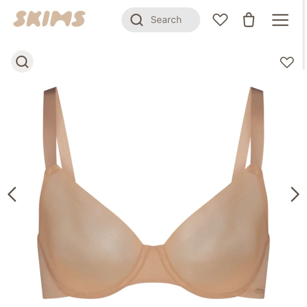 Skims Unlined Demi Bra - Clay - 34C